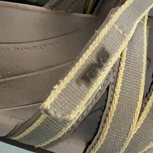 Teva Tierra Sandals - sage and yellow-ish sz 8 - Picture 5 of 9